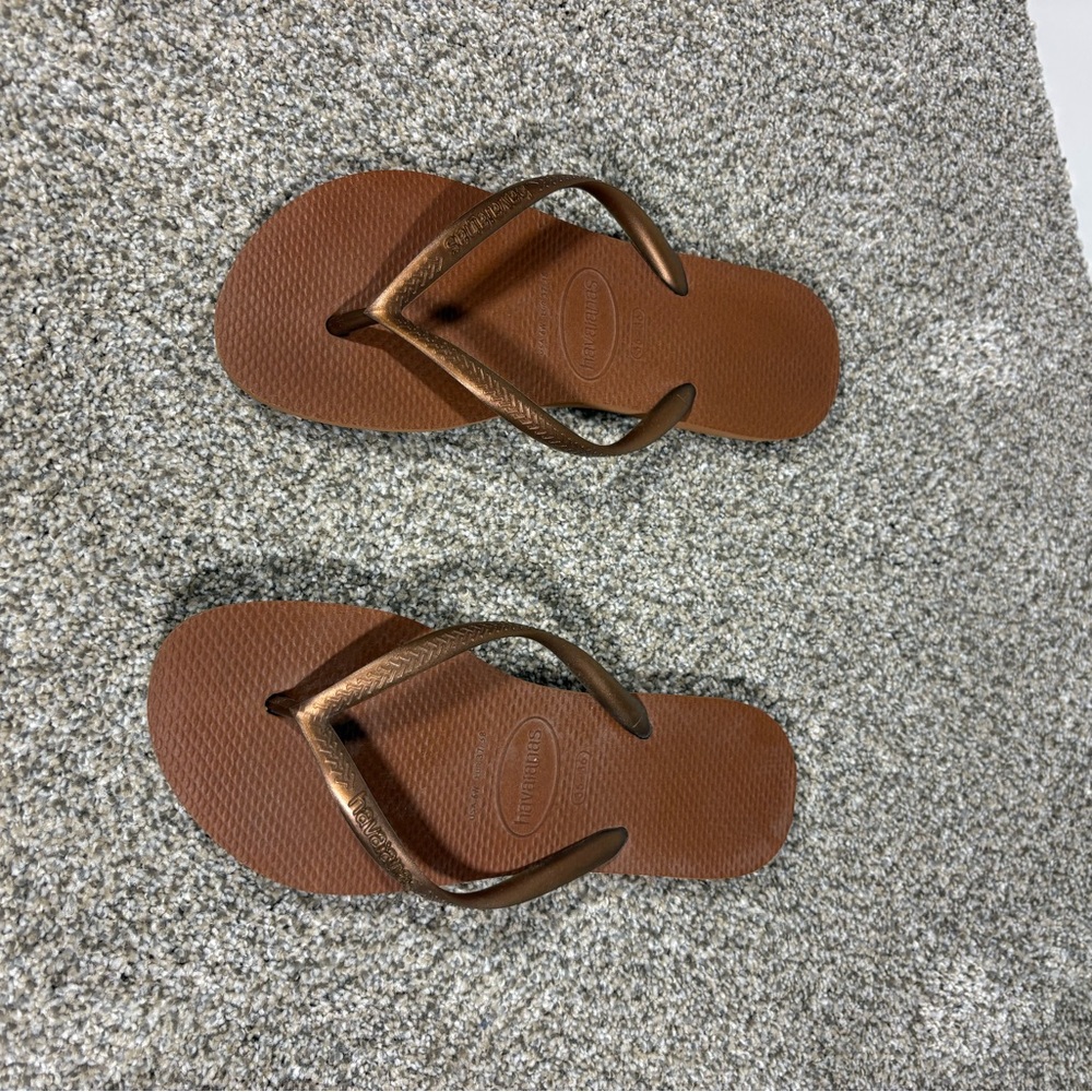 Havaianas Brown Flip Flops